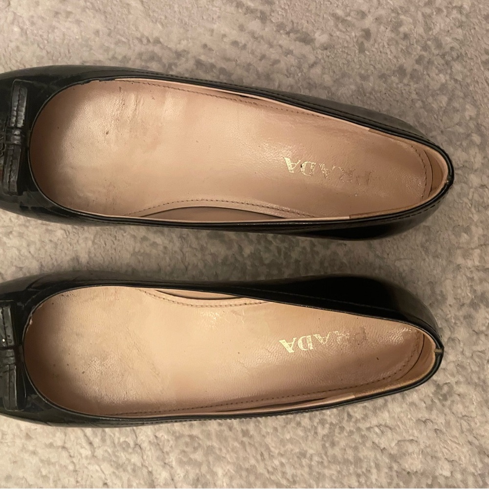 Prada Women's Black Patent Leather Loafers